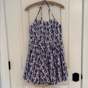 NWT Anthropologie “Celandine” Brand Sleeveless Mermaid Print Swing Dress